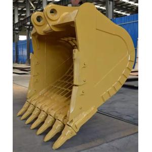 Yellow Black Excavator Skeleton Bucket 2.8 Cubic Meter For CAT320 CAT315 CAT70