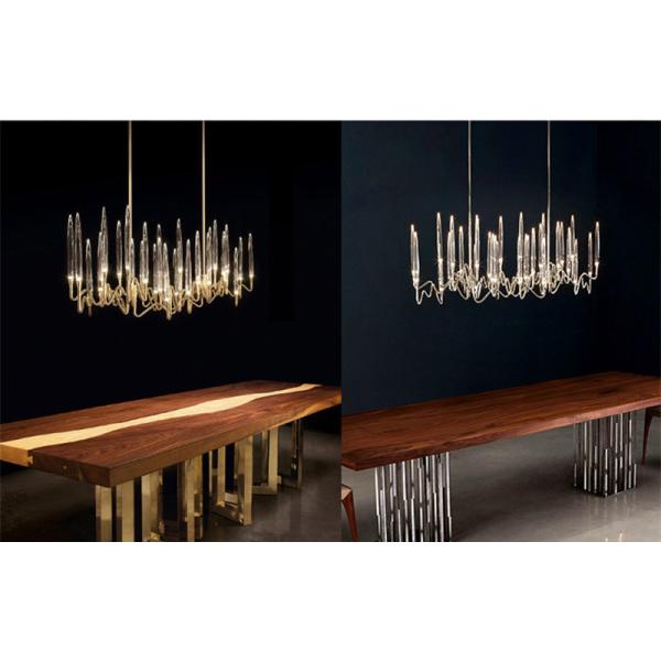 Luxury Crystal Chandelier Living Room Dining Bedroom Gold Silver Chandelier (WH-MI-414)