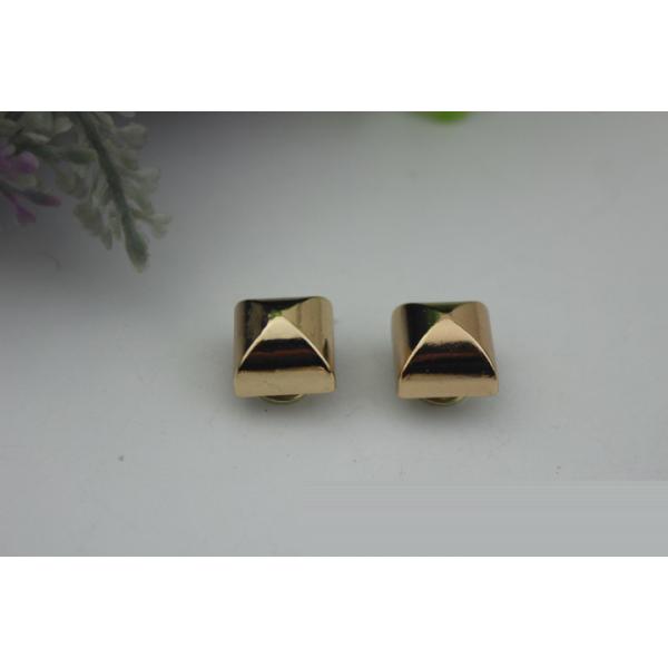 High end handbag decorative accessories gold 12 mm leather studs rivets with screws
