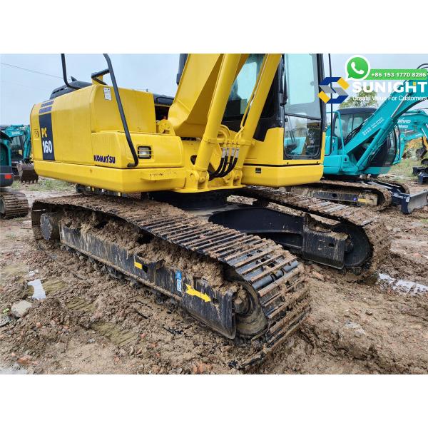 16 Tons Used komatsu 160 Excavator Crawler Excavator PC160-7 for Sale