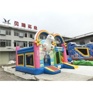 Customized PVC Unicorn Inflatable Jumping Bouncer House Bounce Park For Activity
