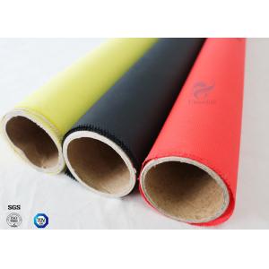 China Alkali Free Silicone Coated Fiberglass Fabric C-glass Red Color 40/40g 0.45mm on sale