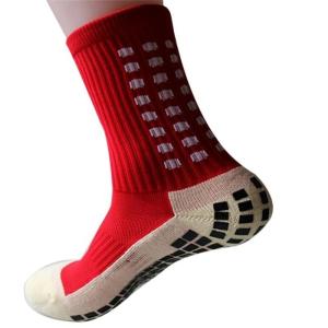 Anti Slip Football Socks with Acceptable OEM and Medium Thickness