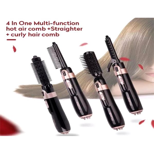Interchangeable Hot Air Multifunctional Hair Dryer Brush Frizzproof Lightweight
