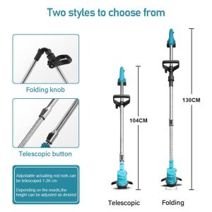 Portable Electric Grass Cutter Cordless Brush Cutter Battery Powered Lightweight