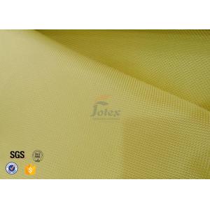 China Plain / Twill Weave Aluminized Kevlar Fabric 1000D Yellow Chemical Resistance on sale