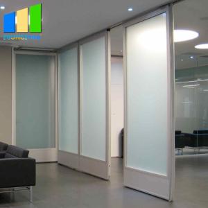 Quality Less Then 4 Meters Wood Sliding Partition Walls Melamine Finish With Glass for sale
