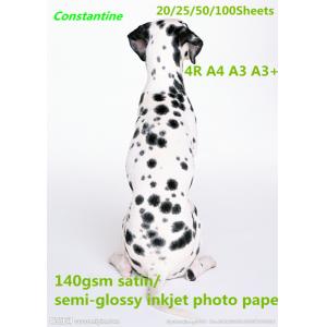140gsm satin/semi-glossy inkjet photo paper waterproof