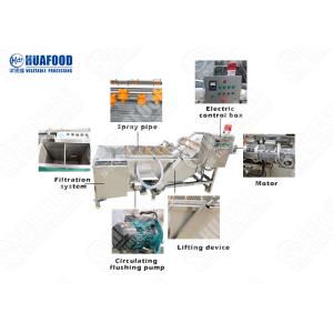 Portable 500kg/Hour Vegetable And Fruit Washing Machine