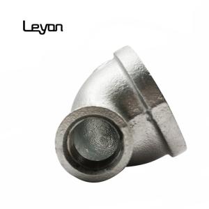 1/2" Galvanized Cast Malleable Iron Elbow Threaded 90 Degree Reducing Elbow