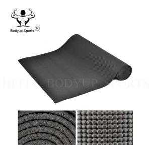Anti Slip Soft Textile Yoga Exercise Mat PVC Material With Elastic Memory