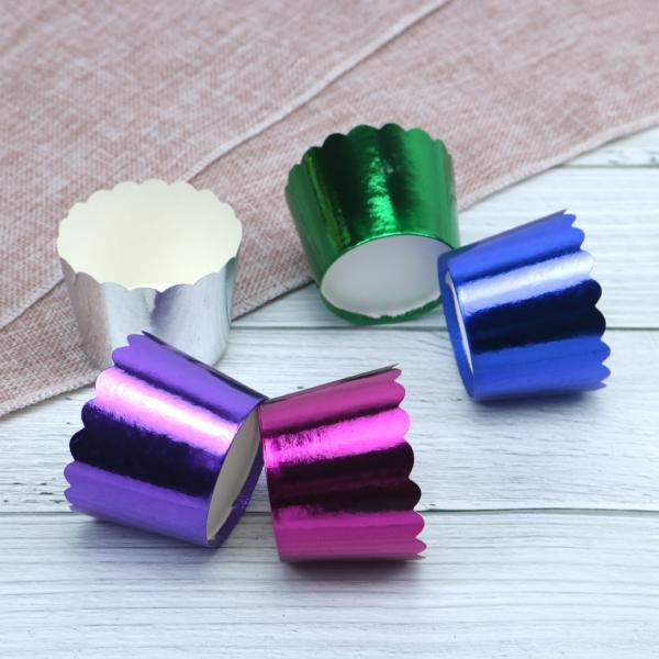Buy Food Grade Sustainable Aluminum Foil Cupcake Baking Cups at wholesale prices