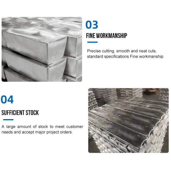 99.99 Pure Aluminum Ingot For Different Applications Length Scope 2000mm-6000mm