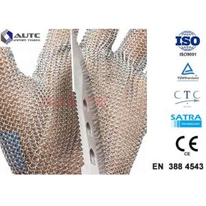Stainless Steel PPE Safety Gloves , Protective Cutting Gloves Mesh Convenient