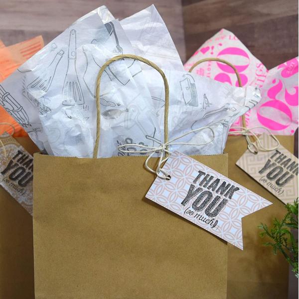 Eco Friendly 80% PCW 8x4x10" Kraft Paper Bag