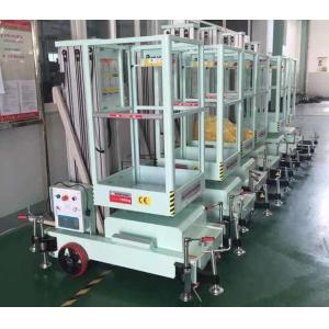 Blue Aluminium Alloy Single Mast Aerial Work Platform For One Person