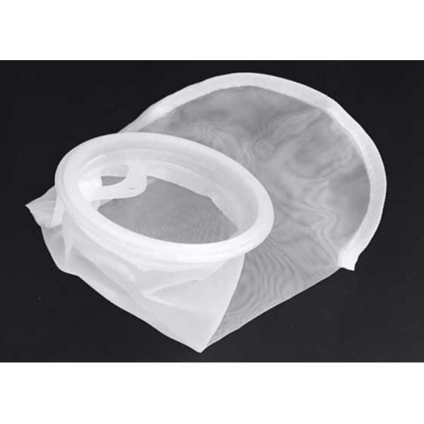 FDA Nylon Filter Bag Liquid Filter Socks 4 Inch Plastic Ring 75 100 150 Micron Mesh
