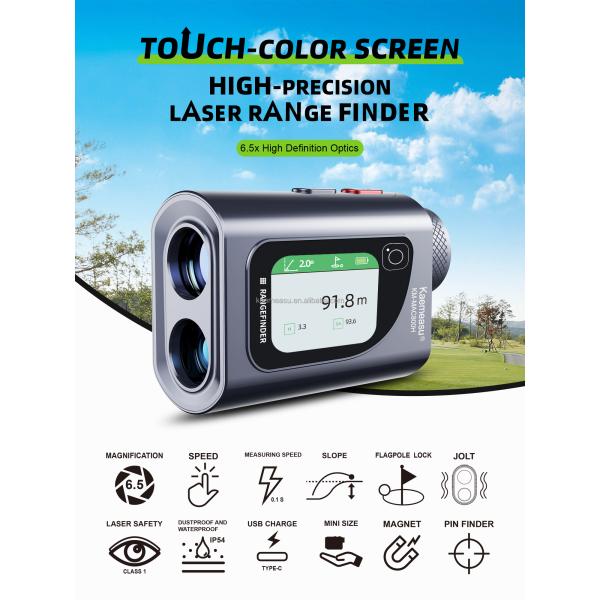 Silver Premium Voice Broadcast Laser Rangefinder