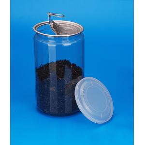 Large Capacity Round Plastic Jars , Plastic Tea Coffee Sugar Canisters 45G