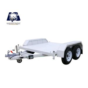 Quality White Flat Top Trailers Self Respect 680kg Flatbed Equipment Trailer for sale