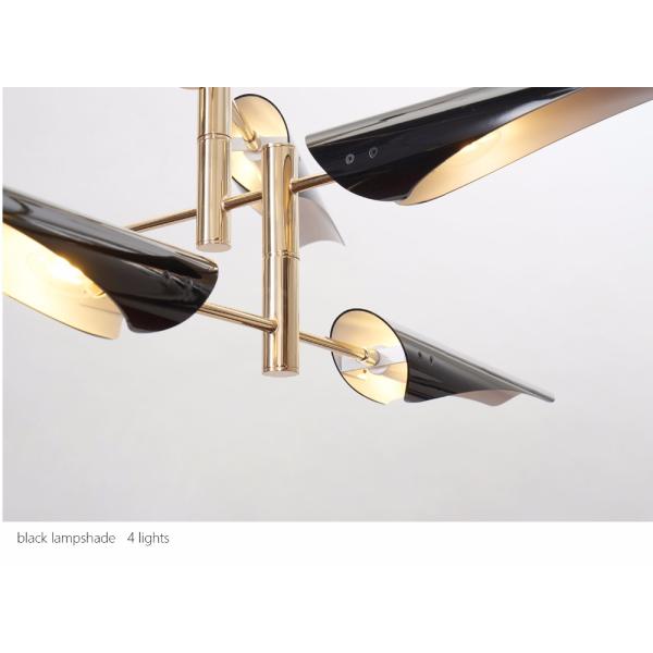 Black / White Colour Kitchen Triple Pendant Light Fixture For Indoor Home Decoration