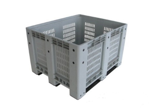 Buy Ventilated  Folding Plastic Pallet Boxes  Recyclable Square Plastic Crates at wholesale prices