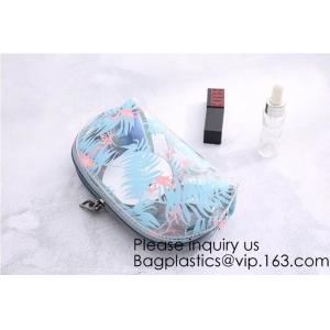 Custom Printing Recycled Soft Pvc Zipper Cosmetic Pouch,Transparent Customer