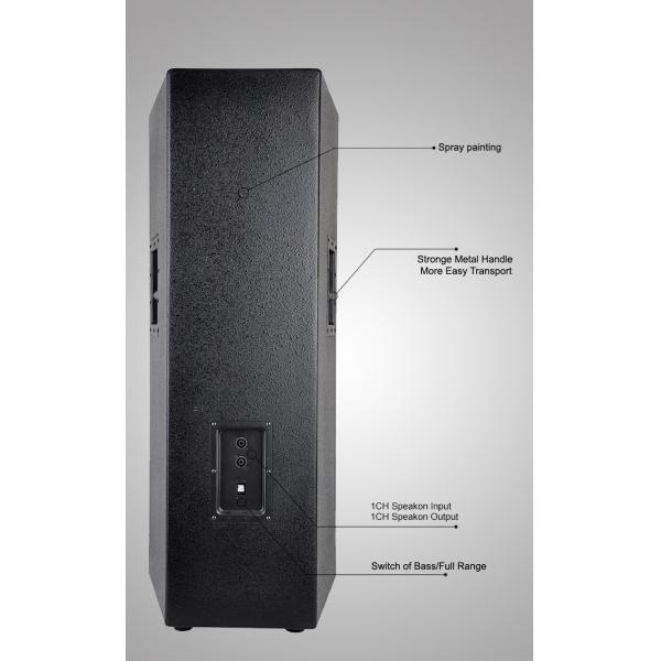 3 Way Speaker Box / 800W Dj Bass Speakers WPP215 , Passive Dj Speakers 37Hz - 20khZ