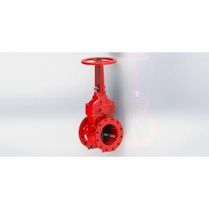 Soft Sealing Ductile Iron Gate Valve Red / Blue Epoxy Coated