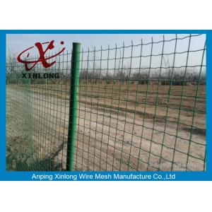 Commercial Horizontal Fence Panels , Holland Wire Mesh PVC Coated