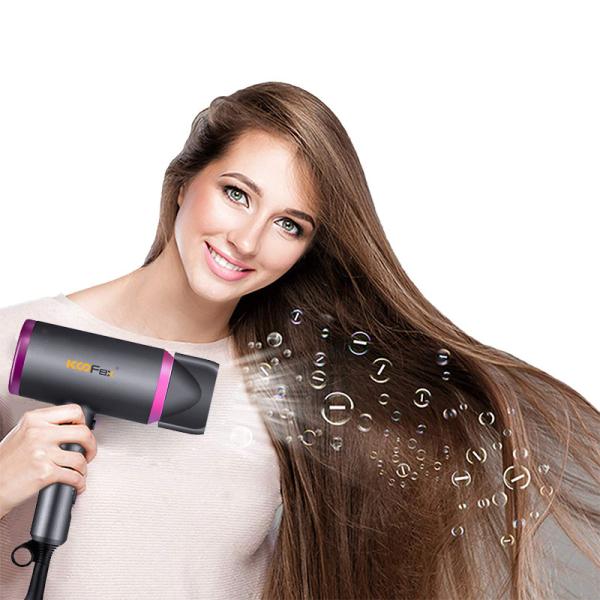 Buy Bioceramic Light Weight Foldable Hair Dryer Antistatic Negative Ionic at wholesale prices
