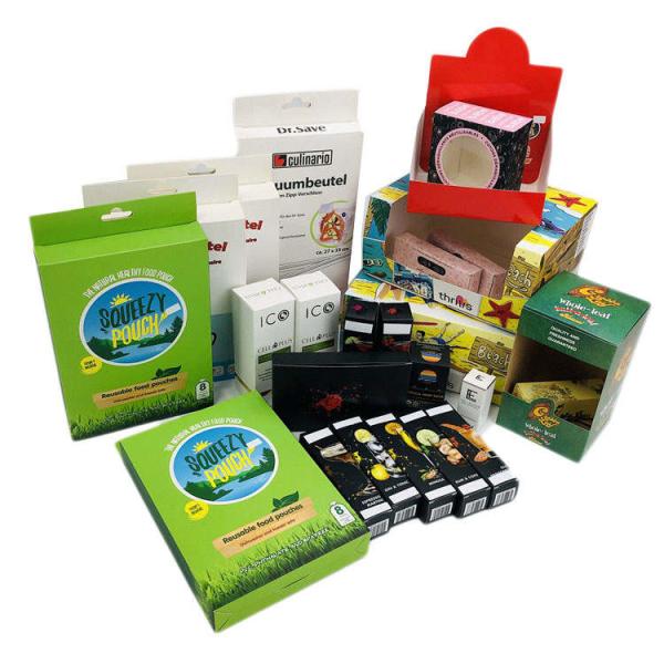 Buy 250gsm Cardboard Hemp CBD Paper Box Packaging With Logo at wholesale prices