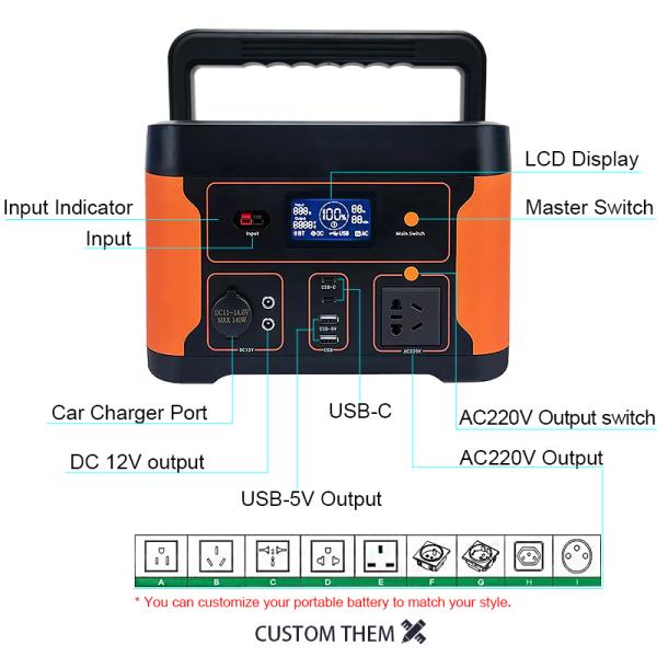 OEM Portable Power Station Battery Support Wireless Charging For Phone