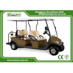 China 4 wheel 6 seats golf car with flip seats 48V Battery Mini Electric Golf Carts on sale