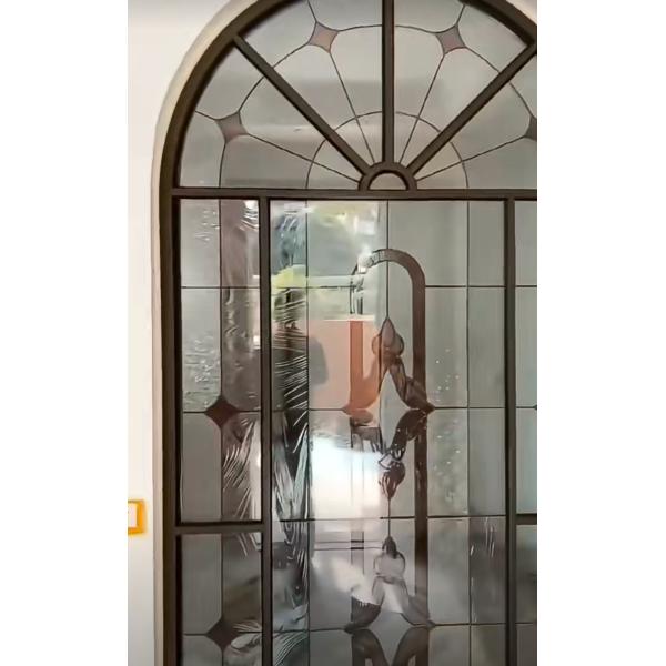 Hollow Victorian Accent Stained Church Decorative Colorful Window Glass Tiff Door