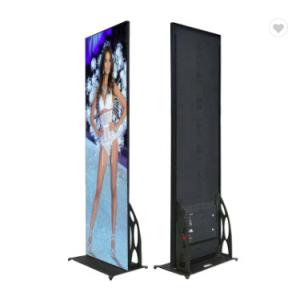 Ultra Thin Indoor Advertising P2.5 Led Poster Stand Video Display