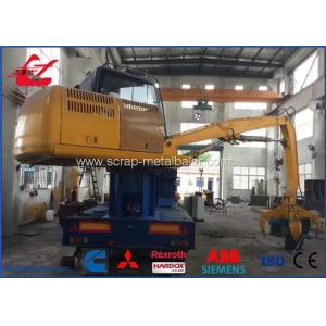 86kW Mobile Hydraulic Metal Scrap Logger Baler With Remote Control