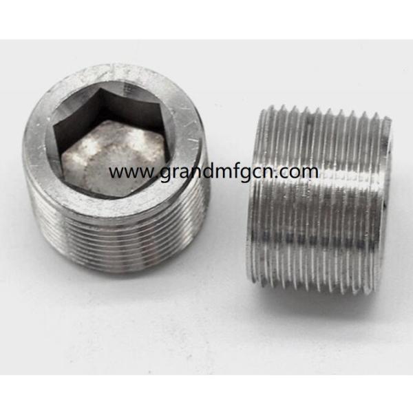 SAE hex socket steel plug custom oil drain steel plug SS304 plugs