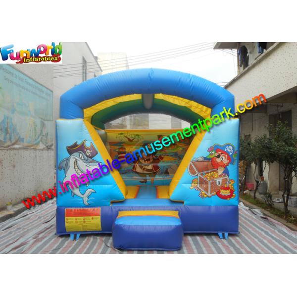 Garden Pirate Inflatable Moonwalk Castle , Mini Jumping House With PVC