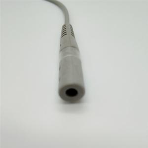 Banana Convers Screw Button Ecg Trunk Cable , Gray Ekg Lead Wires