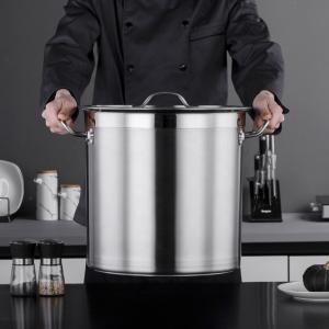 Multi-function Silver Cooking Pot Large Capacity Stainless Steel Soup & Stock