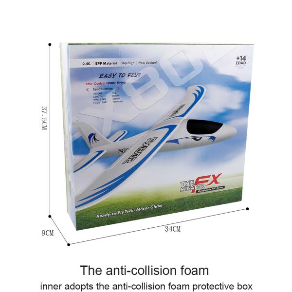 Foam Throwing Plane Airplane Toys Fx802 RC Eagle Glider Aircraft with Automatic Balance and Anti-collision Function