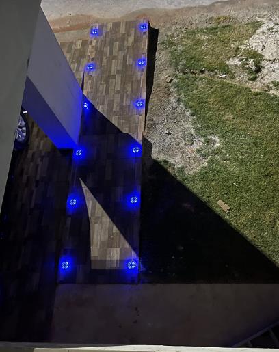 20 Lumens Solar Deck Light with IP67 Waterproof and 6000K Daylight Alert for Outdoor Use