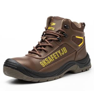 Microfiber Industrial Safety Shoes With PU Sole Steel Plate Midsole Work Boots