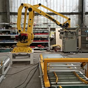 Quality Quicklime Robotic Arm Palletizer 180kg Load Palletizing Robot Arm for sale