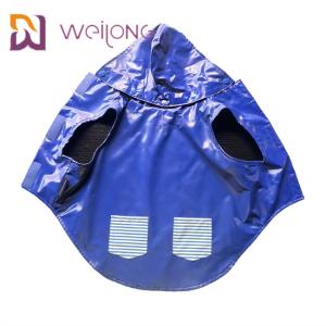 True Pocket Velcro Opening Medium Dog Raincoat Customized Double Sided