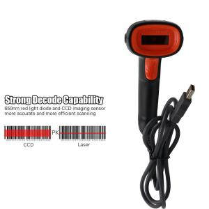 Kebo SK-3000 Laser Scan Bar Code Reader Corded Handheld 1D Barcode Scanner