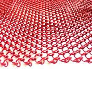 Customized Metal Coil Drapery 1.1kg/M2 Weight And Customized Hole Size For