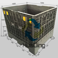 High Capacity Heavy Duty Foldable Galvanized Folding pallet box Container Pallet