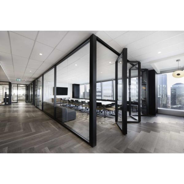 Aluminum Frame Glass Partition Wall with Soundproofing